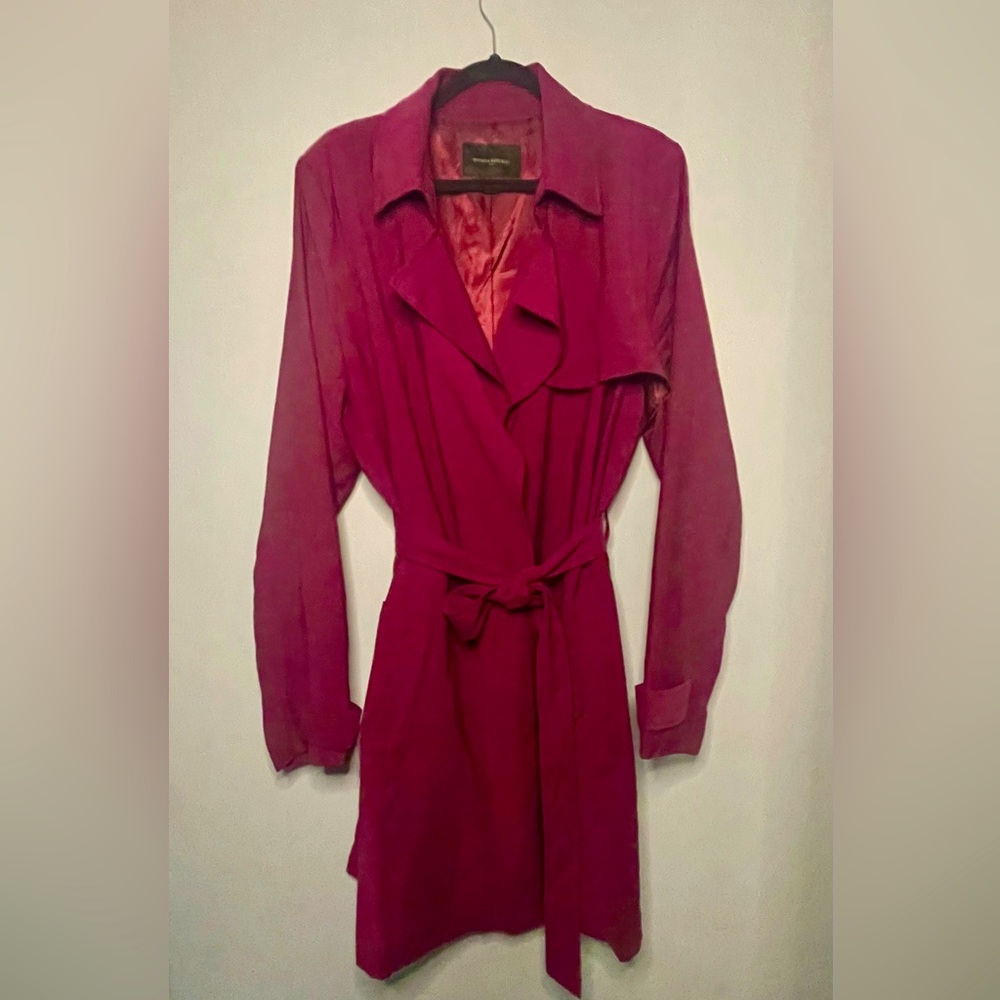 Banana Republic Trench - XL Tall - Gorgeous plum color!